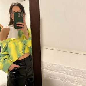 SOLD Danielle Guizio Tie Dye Safety Pin Sweater